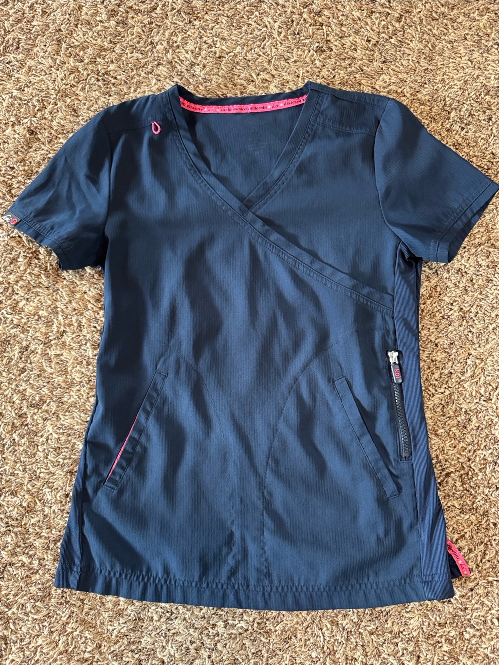koi lite Wrap Scrub Top